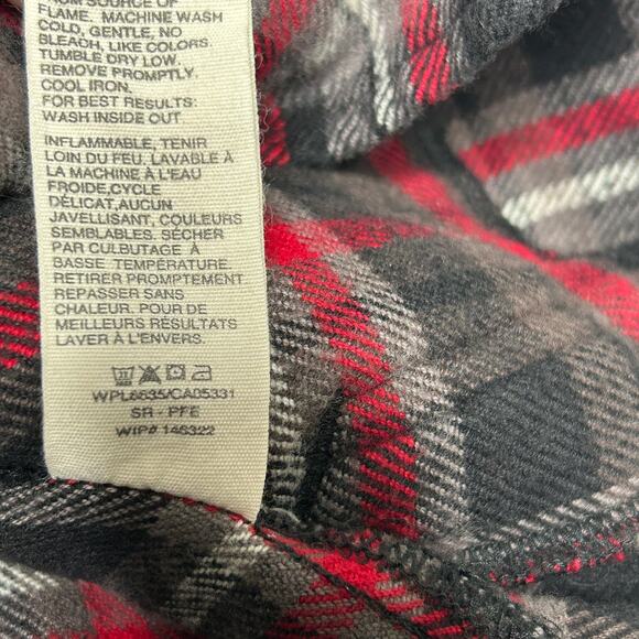Woolrich Oxbow Bend Plaid Flannel Shirt Jacket Women’s Medium Red Black - Picture 13 of 13